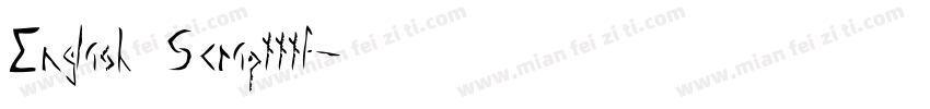 English Scriptttf字体转换